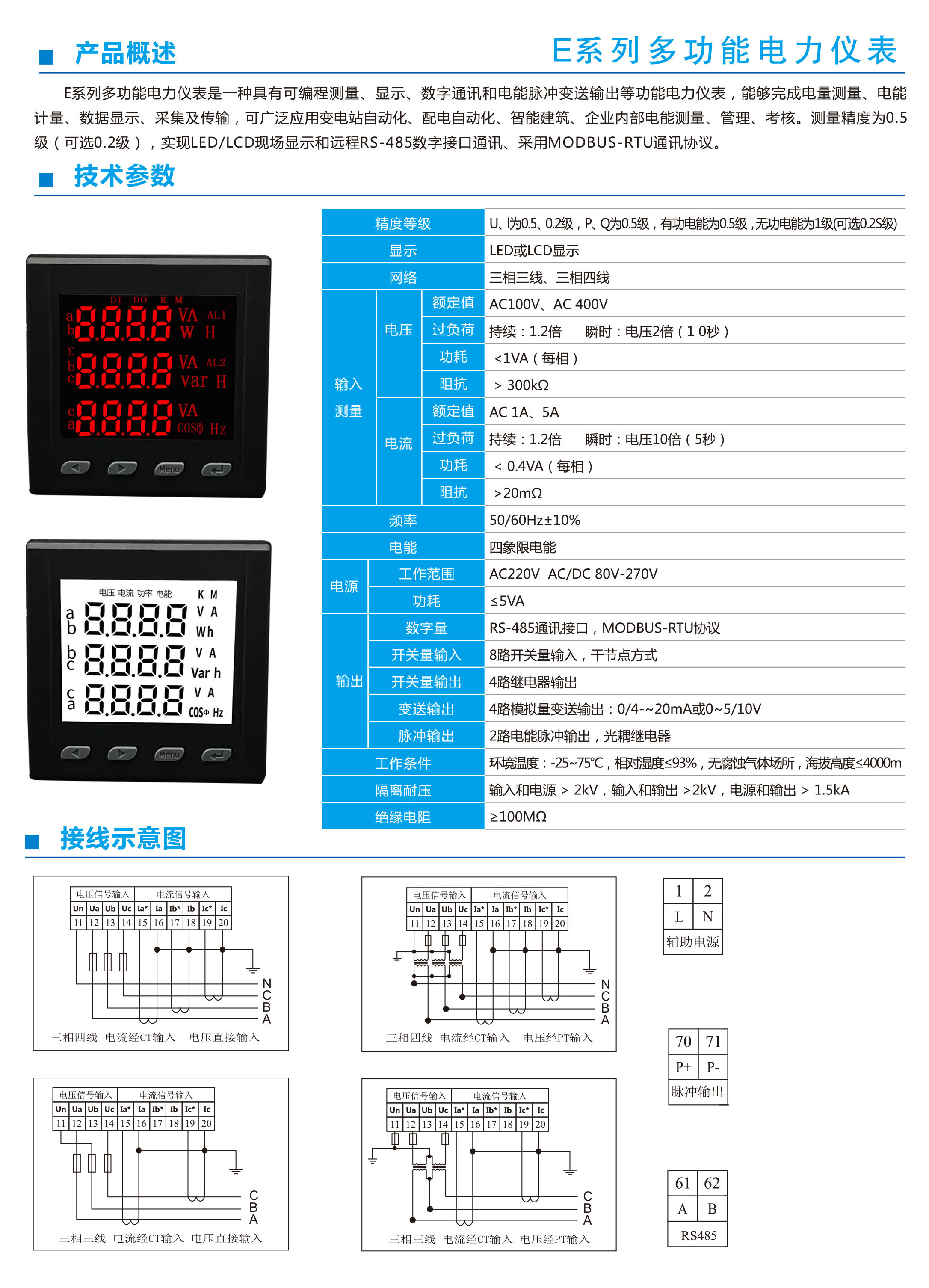 三相多功能表 多功能電力儀表