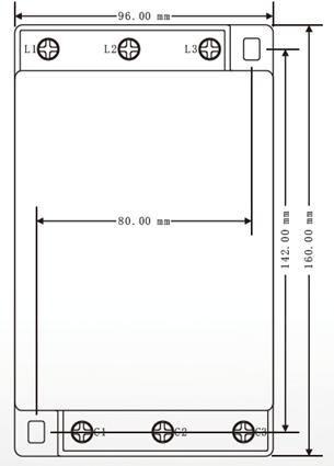 CGFK智能復合開關外形尺寸圖 CGFK智能復合開關外形尺寸圖